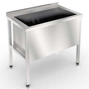 КМ1-090/7C-H90 - котломойка, 1 гнездо, отверстие под смеситель, борт КМ1-090/7C-H90 - котломойка, 1 гнездо, отверстие под смеситель, борт