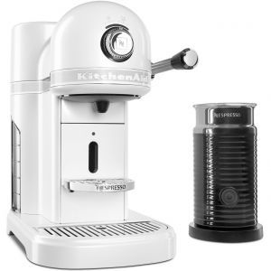 Кофемашина капсульная Artisan Nespresso и Aeroccino, объём бака 1.4л, морозный жемчуг (Без оригинальной упаковки)