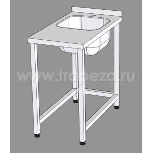 ВМЦО1-059-44С-01 - ванна моеч.,1 цельнотян.мойка,сварн., борт, отв. ВМЦО1-059-44С-01 - ванна моеч.,1 цельнотян.мойка,сварн., борт, отв.