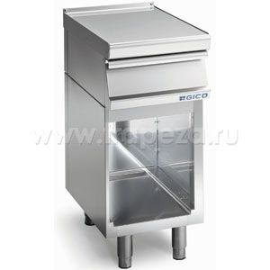 Модуль нейтральный, 400х700х900мм, борт, стенд полузакрытый без двери, нерж.сталь 304 (Отсутствие ориг.упаковки или незнач. дефекты)