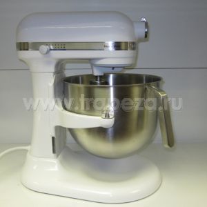 Миксер планетарный проф. Heavy Duty, дежа 6.9л., 3 насадки, белый (Без оригинальной упаковки)