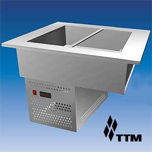Ванна холодильная встраиваемая, L0.90м, 2GN1/1-160, нерж.сталь (Уценённое)