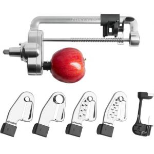 Насадка-спиралайзер, 4 ножа, для очистки и нарезки фруктов и овощей, для миксера KitchenAid