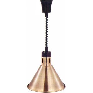 Лампа-мармит подвесная, абажур D270мм бронзовый, шнур регулируемый черный