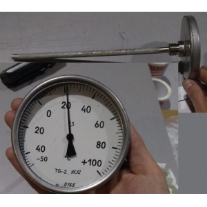 Термометр биметалический механический погружной (со щупом)
