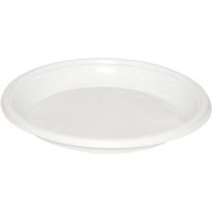 Тарелка 167мм десертная пластик белый