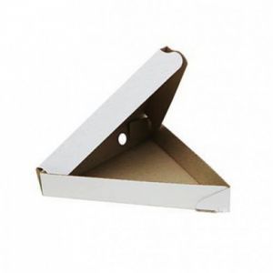 Коробка для пиццы треугольная 260х260х260x40мм картон белый