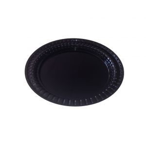 Тарелка 178мм десертная пластик черный