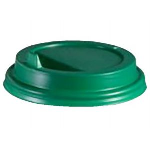 Крышка для стакана 200-250мл D 80мм пластик зелёный с носиком