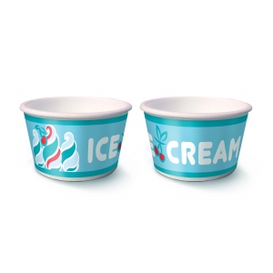 Креманка для мороженого 140мл вспененный полистирол ICE CREAM