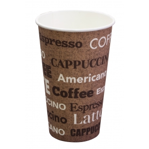Стакан бумажный для горячих напитков Coffee new 400мл