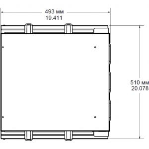 Шкаф-мармит электрический,  8 отсеков GN1/3-65 (4х2), сквозной, таймеры с 2-х сторон, блок упр.справа, нагрев инфракрасный (Новое, после выставок)
