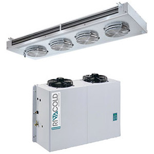 Сплит-система холодильная для камер до  60.80м3, +2/+10С, крепление вертикальное, возд.охлаждение конденсатора, R404, 1 воздух.RDF4250