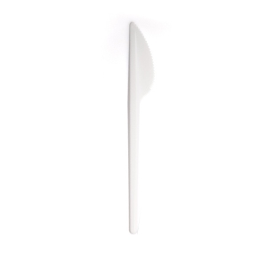Нож столовый 165мм пластик PS белый