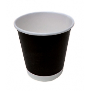 Стакан бумажный для горячих напитков BLACK 100мл