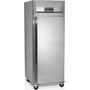 Шкаф холодильный, GN2/1,  520л, 1 дверь глухая, 3 полки, колеса, -2/+10С, дин.охл., нерж.304, R600, LED