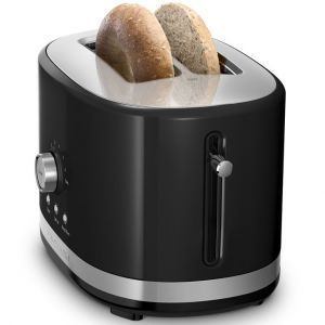 Тостер на 2 хлебца, 7 степеней, ручное управление, размораживание, подогрев, черный (Без оригинальной упаковки)