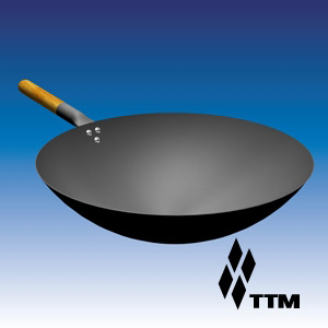 Сковорода для индукц. и газовых WOK-плит, сталь 1.2мм. (б/у (бывший в употреблении))