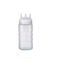Бутылка для соуса 470мл D 7,5 см h 18,7см, пластик прозрачный