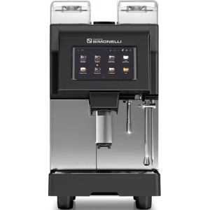 Кофемашина-суперавтомат, 1 группа, 2 кофемолки, черная, графический дисплей, заливная+подключение к водопроводу (б/у (бывший в употреблении))