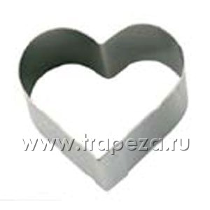 Кольцо (форма) СЕРДЦЕ D 3,25см h 2см, нерж.сталь