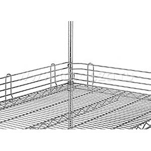 Бортик решетчатый для полки  914мм, h100мм, сталь с покрытием хромоникелевым, для сухих помещений